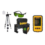 Nível Laser + Tripé + Óculos + Maleta + Detector - Dewalt