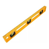 Nível Plástico 60cm 24'' C/ 3 Bolhas Régua Prumo Profield