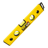 Nível Profissional Amarelo 3 Bolhas 30cm Regua Prumo 