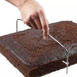 Nivelador De Bolo Cortador Fatiador Ajustável 2 Linhas Inox