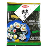 Nori Coreano Alga Marinha Para Sushi E Temaki 10 Folhas 25g