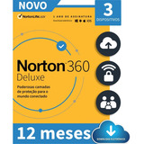 Norton 360 Antivirus Deluxe 2021 03 Dispositivos 12 Meses