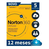 Norton 360 Antivirus Deluxe 5 Dispositivos, 12 Meses