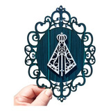 Nossa Senhora Placa De Proteção Porta Entrada Batente Mdf