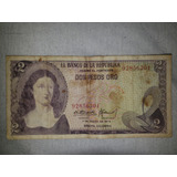 Nota Cédula Dos Pesos Oro 1973