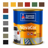 Novacor Piso Sherwin Williams 900ml Diversas Cores Cor Vermelho Segurança