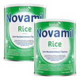 Novamil Rice Fórmula Infantil Em Pó Biolab 400g Kit C/2 Un