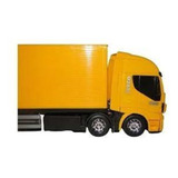 Novo Brinquedo Caminhão Iveco Bitruck Bau Abre Porta Hi Way