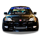 Novo Modelo Kit Com 2 Angel Eyes Farol Honda Civic 01 À 03