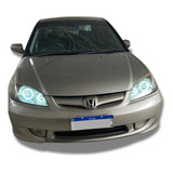 Novo Modelo Kit Com 4 Angel Eyes Farol Honda Civic 04 À 06