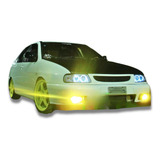 Novo Modelo Kit Com 4 Angel Eyes Farol Polo 95 À 02 Drl Led