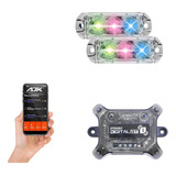 Novo Strobo Ajk Automotivo Com Bluetooth Carro 2 Faróis Led