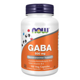 Nowfoods Gaba/ácido Gama 500mg Vitamina B6