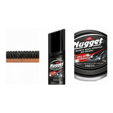 Nugget Liquido Cera Pasta Escova De Engraxar Kit Sapateiro