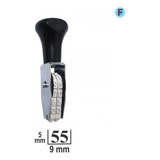 Numerador 3 Mm 2 Digitos 5302 Cor Da Tinta Preto Cor Do Exterior Cinza