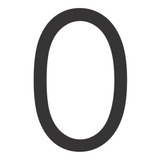 Numero Para Casa 16cm Preto Fosco