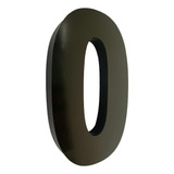 Número Residencial 30cm Aço Inox Preto Luxo
