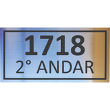 Números Apartamento Em Aço Inox Kit 10 Unidades