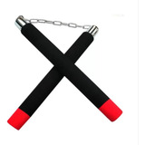 Nunchaku Bastão De Caratê Para Treino De Espuma Preto 