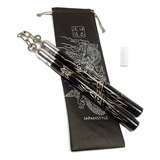Nunchaku Dragão Esculpido Madeira Profissional Treino Brinde