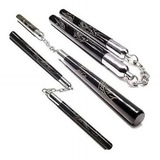 Nunchaku Dragão Profissional P/ Treino Madeira C/capa Trans