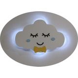 Nuvem Com Luz De Led Luminaria Parede Quarto Bebe Menino