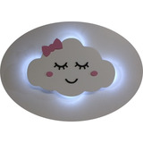 Nuvem Luminaria Com Luz De Led Parede Bebe Quarto.