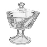 Oasis Potiche Bomboniere Vaso Decorativo 24x20 Vidro Tampa