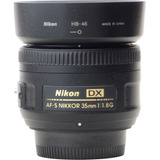 Objetiva Nikon 35mm 1.8 Dx Novinha