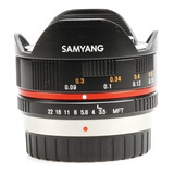 Objetiva Samyang 7.5mm F3.5 Umc Fisheye