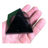 Obsidiana Negra Pedra Natural Vulcânica Pirâmide 5cm Polida 