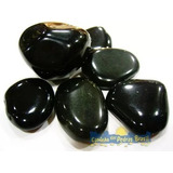 Obsidiana Negra Unid 2cm Pedra Gema Natural Polida P Coleção