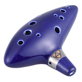 Ocarina De 12 Furos Cerâmica Alto C Flauta De Vento Musical