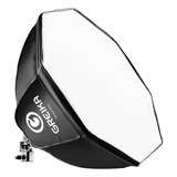 Octabox 55cm Softbox Octagonal Com Soquete E Difusor + Grid