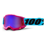 Óculos 100% Accuri 2 Rosa Motocross Trilha Cor Da Lente Espelhada E Transparente