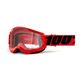 Oculos 100% Strata 2 Red Motocross Trilha Enduro Mx