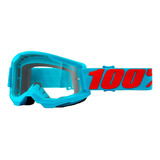 Óculos 100% Strata 2 Summit Azul Lente Transparente