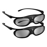 Óculos 3d Dlp Vidro 3d Recarregável Com Obturador Ativo 3d D