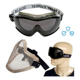 Oculos Airsoft Anti Embaçante Ca Mascara