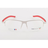 Oculos Armacao Tag Heuer Th3822-005 Vermelho Made In France