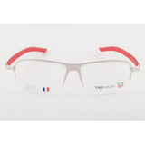 Oculos Armacao Tag Heuer Th3822-005 Vermelho