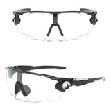 Oculos Ciclista Branco Lente Transparente Noturno