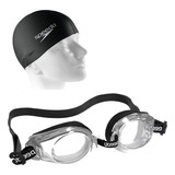 Óculos De Natação Speedo Classic Starters + Touca Flat Swim