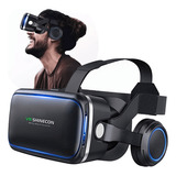 Oculos De Realidade Virtual Vr 3d Com Fone De Ouvido Box