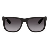 Óculos De Sol Feminino E Masculino Justin Classic Preto Ray-ban