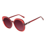 Óculos De Sol Feminino Harry Potter Alohomora Vermelho Redo Cor Vermelha Cor Da Lente Degrade