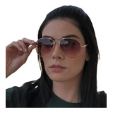 Óculos De Sol Feminino Metal Ultraleve
