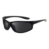 Óculos De Sol Masculino Polarizado Ciclista Volei Correr S0 Cor Da Haste Preto Cor Da Lente Preto