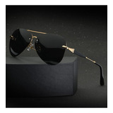 Óculos De Sol Mercedes-benz Alta Qualidade Uv400 Cor Dourado Cor Da Lente Preto
