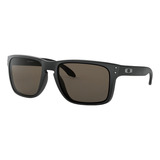 Óculos De Sol Oakley Holbrook Xl Extra Large Armação De O Matter Cor Matte Black, Lente Warm Grey De Plutonite Clássica, Haste Matte Black De O Matter - Oo9417